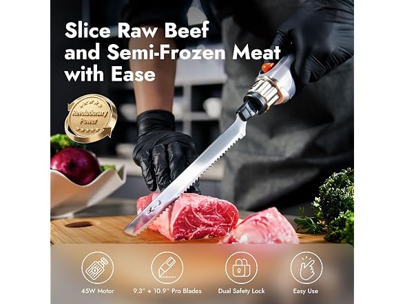 iKoffy Electric Knife for Meat Slicing