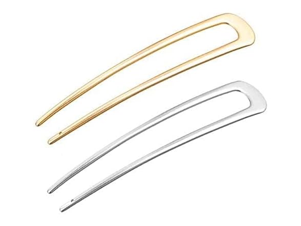 Metal U Shaped Hair Pin Fork Sticks