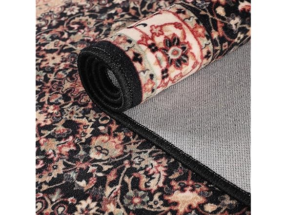 Superior Traditional Floral Medallion Border Rug