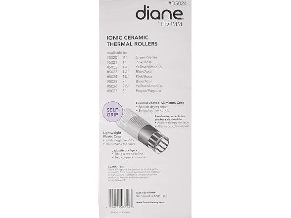 Diane D5024 Self Grip Rollers Ionic Ceramic