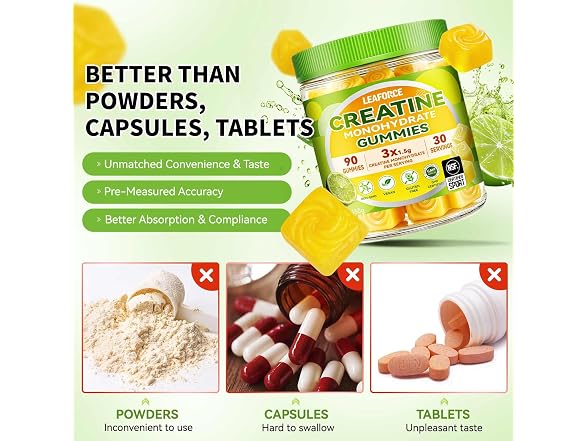 Creatine Monohydrate Gummies for Men