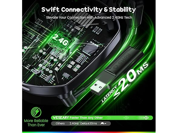 WESEARY Gaming Headset with Mic