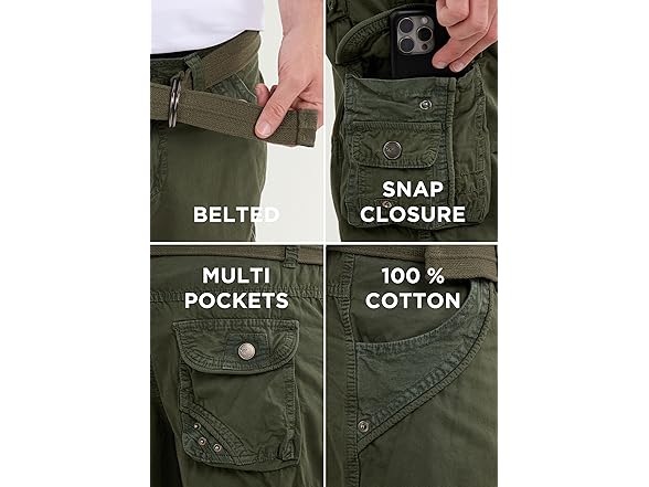 X RAY Cargo Shorts (34) Sage
