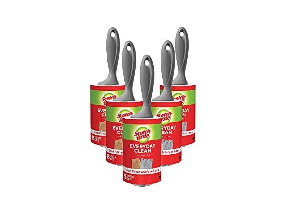 5PK Scotch-Brite Lint Roller Value Pack