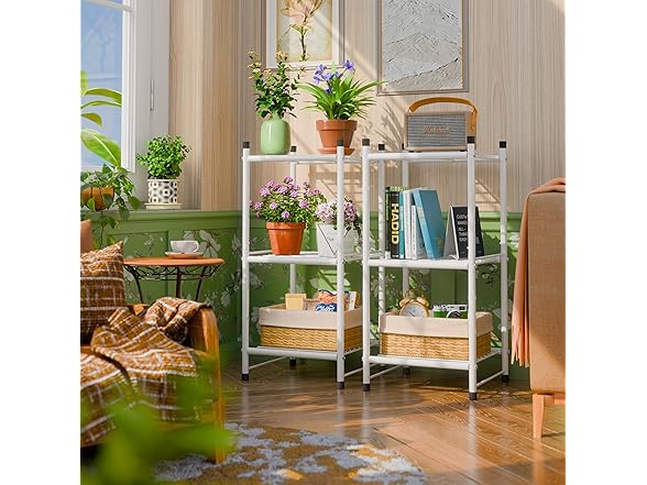 MWQ Plant Stand Indoor Outdoor Plant Shelf for Multiple Plants