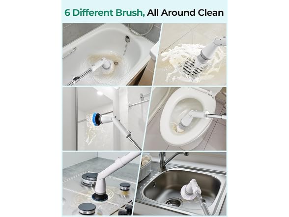 kHelfer Cordless Electric Spin Scrubber