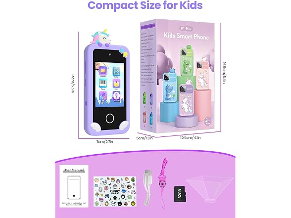 MOREXIMI Kids Smart Phone Toy 2.8in