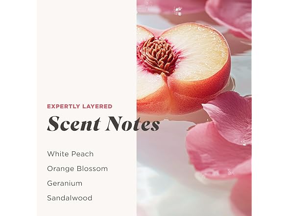 Caress Daily Silk, White peach and