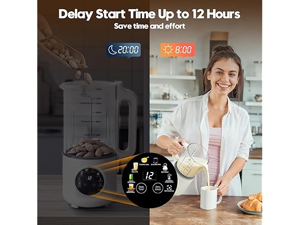 NestEase 8-in-1 Nut Milk Maker