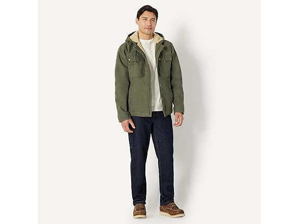 Amazon Basics Mens Hooded Workwear Jacket