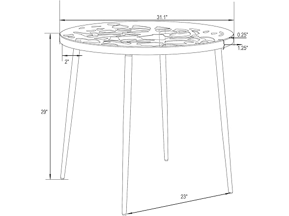 LeisureMod Devon Dining Table