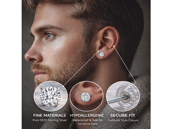 Moissanite Stud Earrings