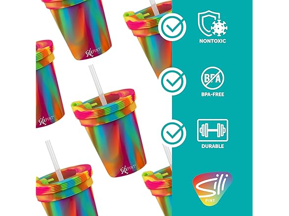 Silipint Silicone HALF PINTS (4) Cups