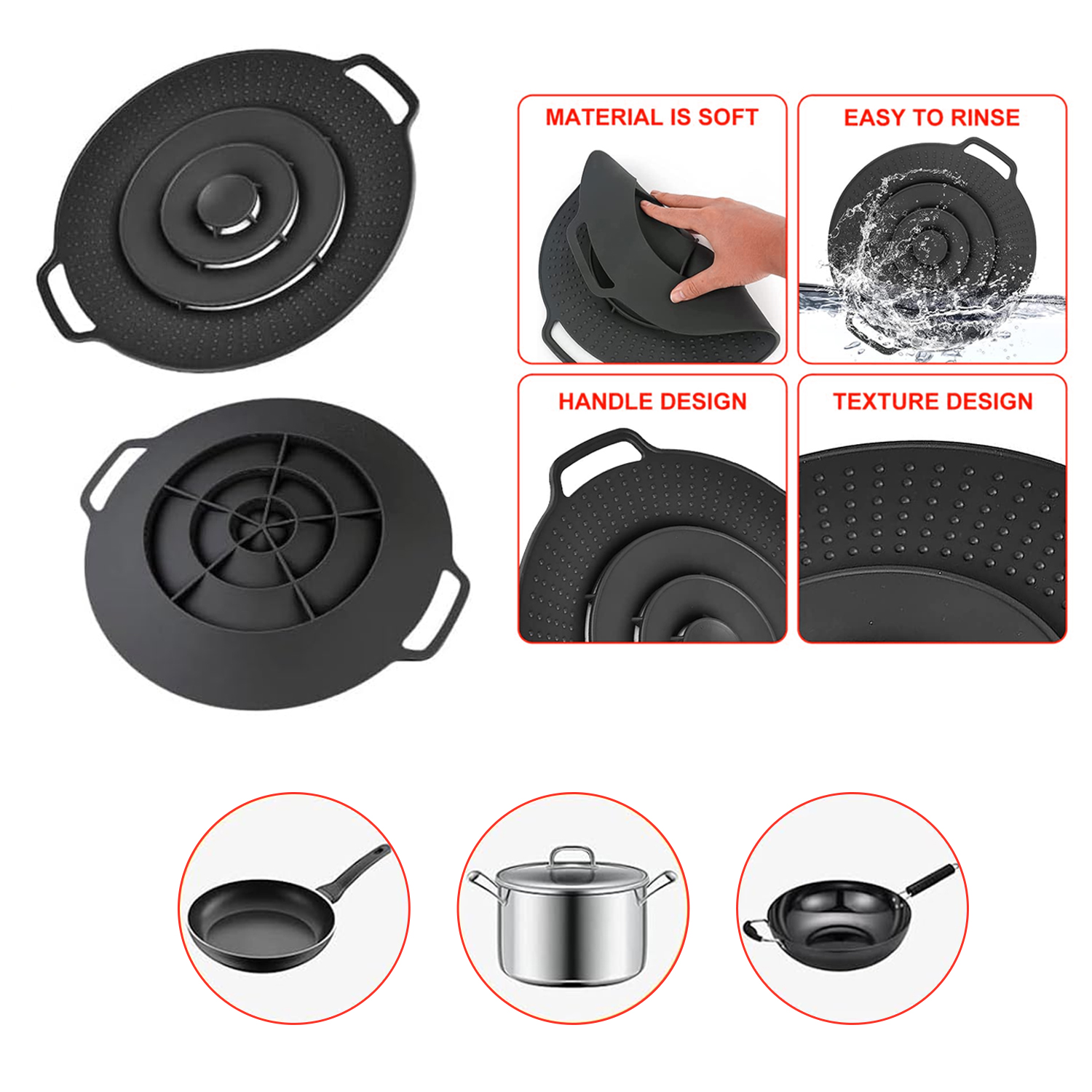 1947KITCHEN Boil Over Spill Stopper - Gallery 6