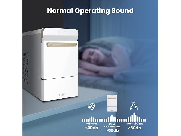 Gevi V2.0 Nugget Ice Maker, 38 lbs/24H