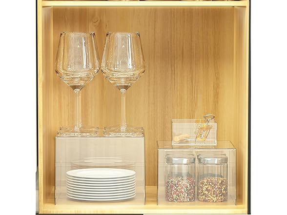 6 Pcs Clear Acrylic Boxes for Display
