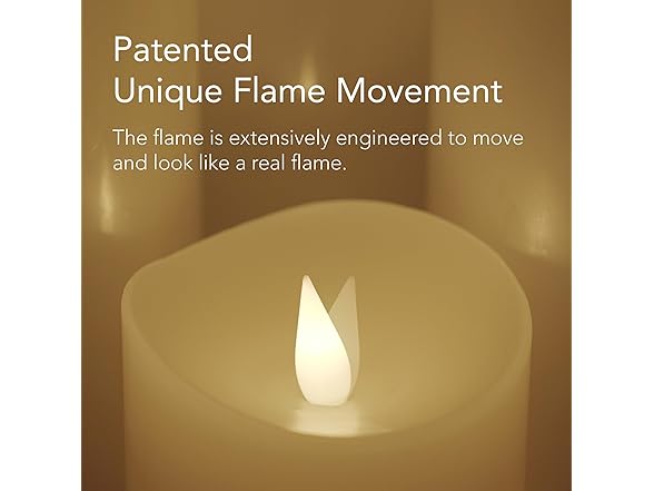 Softflame LED Candles w/Remote 3pk