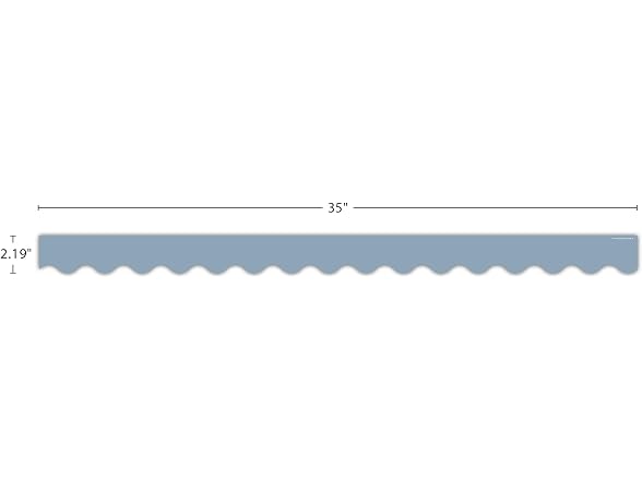 Teacher Created Resources Cottage Blue Scalloped Border