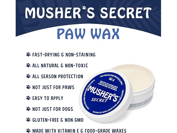 Musher's Secret All-Natural Dog Paw Balm, All-Seas