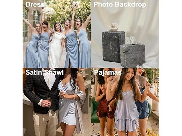 Soft Satin Fabric 3 Yards 60"