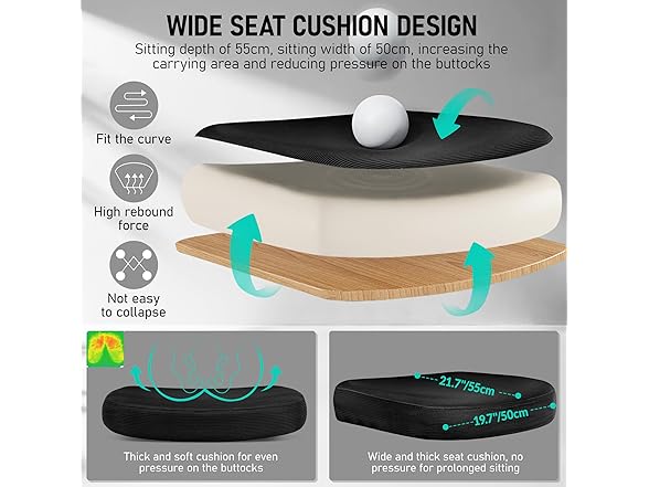 BESTFAIR High Back Ergonomic Office Chair, Breathable Mesh Desk Chair with Lumbar Support, Adjustable Headrest, Flip-up Armrests, Computer Gaming Chair, (Black) (Open Box)