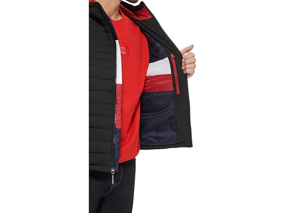 Tommy Hilfiger Men Stretch Poly Hooded Jacket