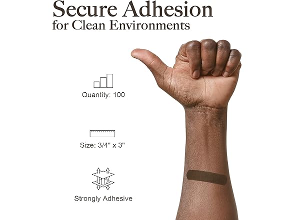 Dark Brown Bandages 3/4x3" 100ct