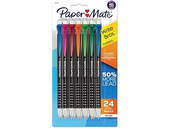 Paper Mate 0.7mm Mechanical Pencils, Pk of 24
