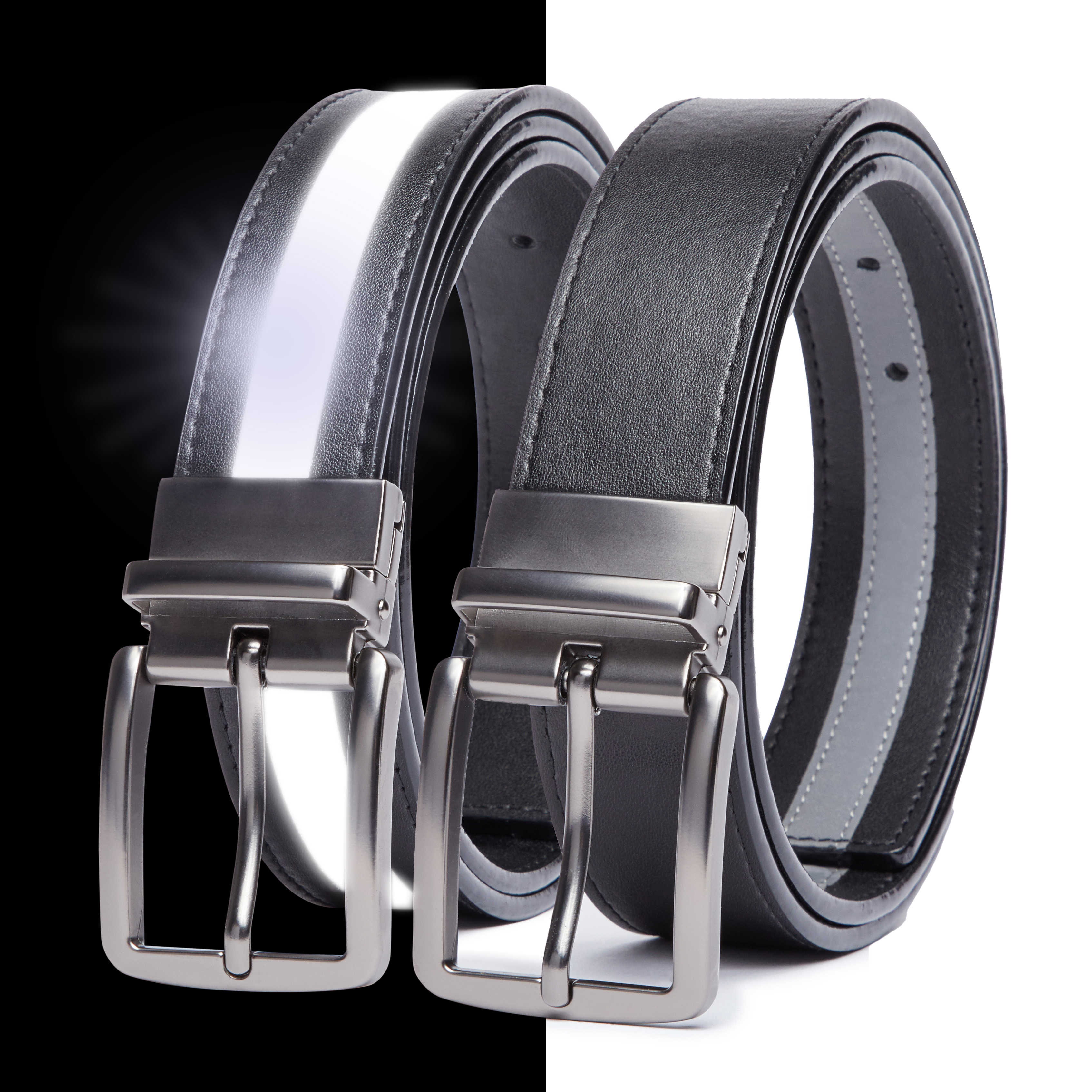 Mens 2in1 Reflective/Black Utility Belt - Gallery 16