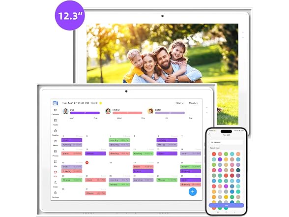 YEJOUMO 12.3 Inch Digital Calendar