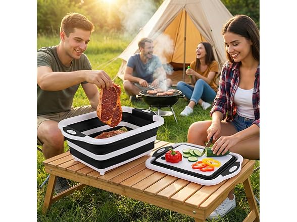 ROTTOGOON Collapsible BBQ Prep Tub