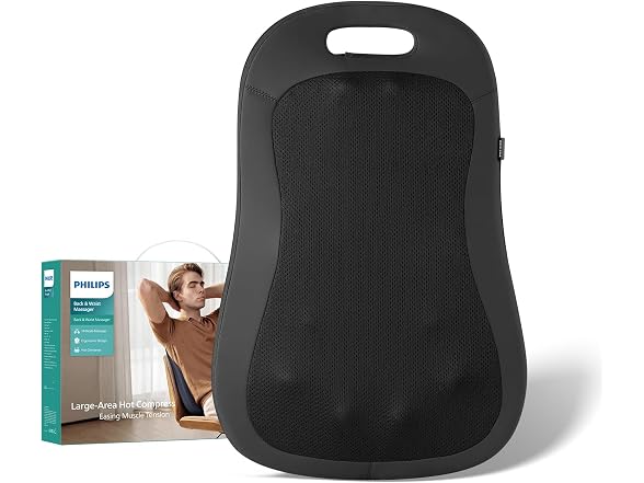 Back Massager with Heat, 5D Deep Tissue
