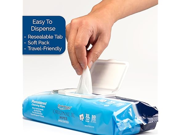 TenderProtect Original XL Premium Adult Wipes 50pk