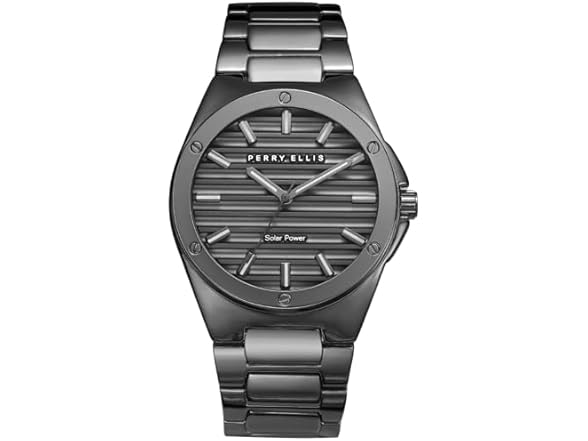 Perry Ellis Solar Men Watch Gunmetal 42mm