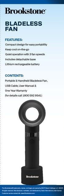 Brookstone Handheld Mist Spray Fan - Gallery 4