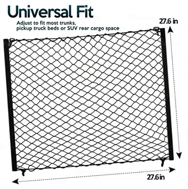 Zone Tech NE0004 Vehicle Trunk Mesh Cargo Net - Gallery 11