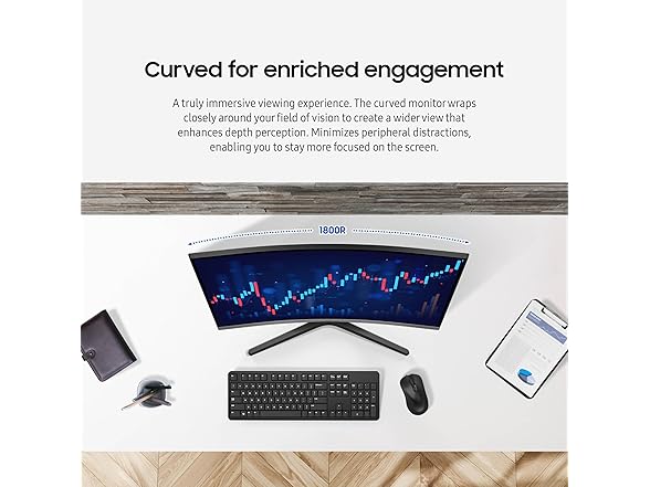 Samsung 32" FHD Curved Monitor | LS32D396GANXZA