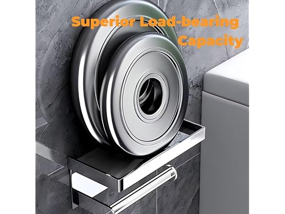 SEIRHOO Toilet Paper Holder with Shelf