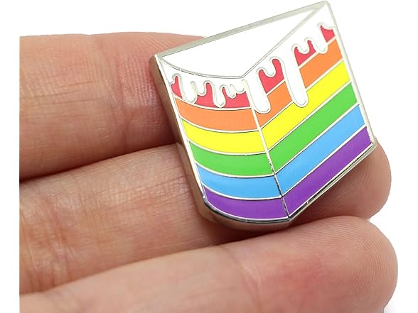 Compoco Lapel Pin Rainbow Cake