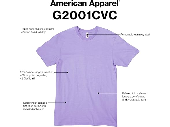 American Apparel CVC Tee (XL) Bone