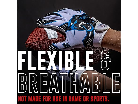 Carolina Panthers Youth Receiver Gloves