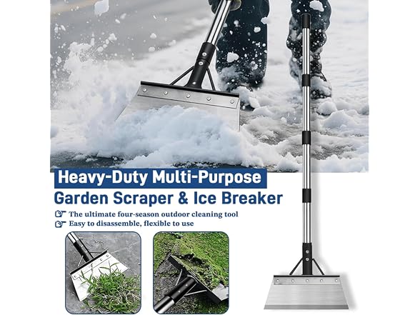 Generic GAR-76 Heavy Duty Ice Scraper & Garden Edger