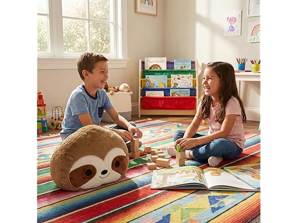 16 Inch Kawaii Sloth Plush Pillow – 1 Count