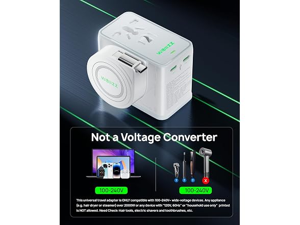 Wollzz 75W Tiny Universal Travel Adapter