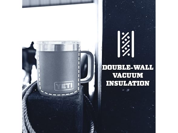 YETI Rambler 10oz Stackable Mug, Nordic Blue