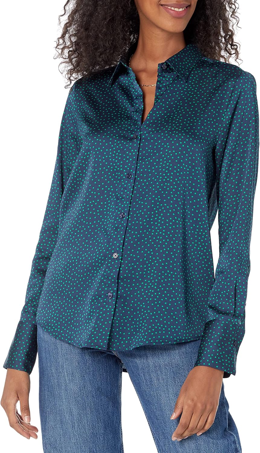 Amazon Essentials Women Regular-Fit Long Blouse - Gallery 3