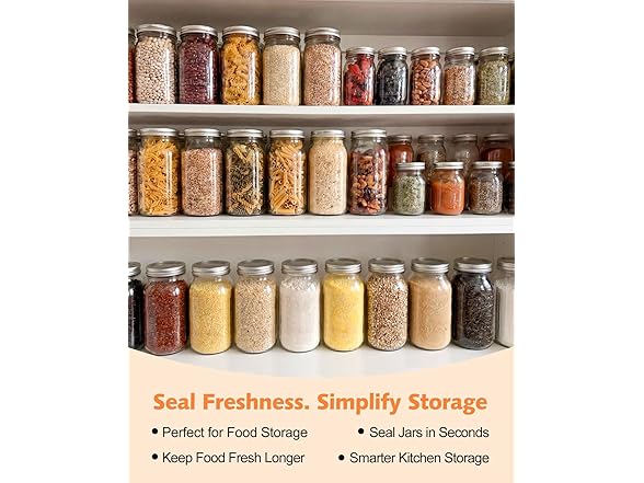 Electric Mason Jar Vacuum Sealer Kit