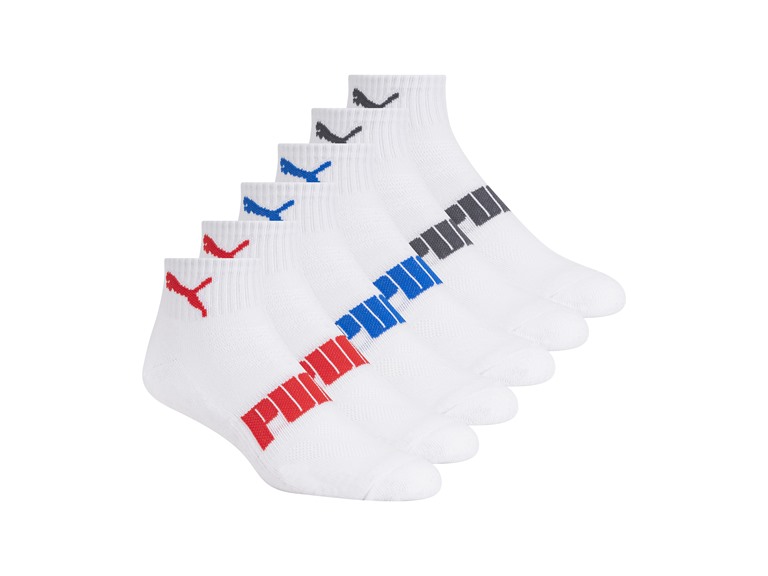 PUMA P601282 10-13 PUMA Men's 12-Pairs Quarter Crew Socks -