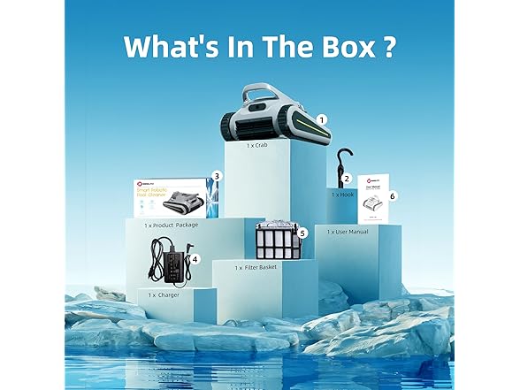 Zyerch Pool Vacuum for Inground Pools, Cordless