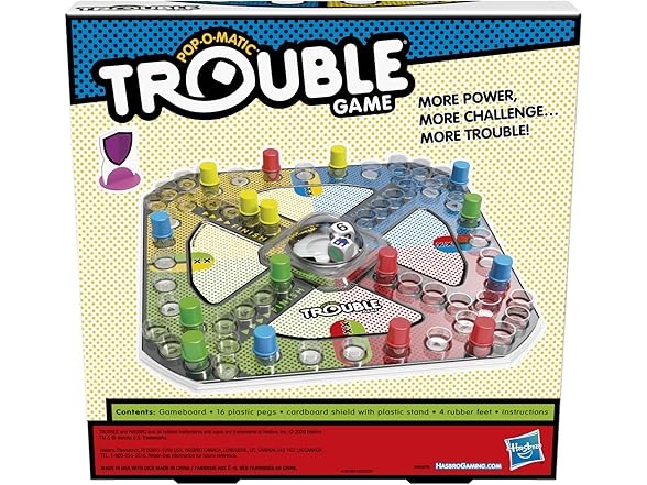 Hasbro Gaming Trouble Board Game